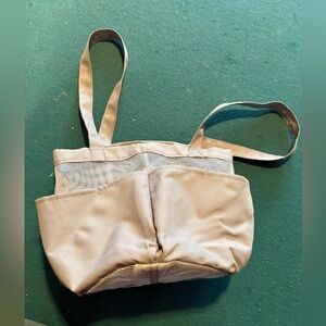 Gray toiletry carry bag for college